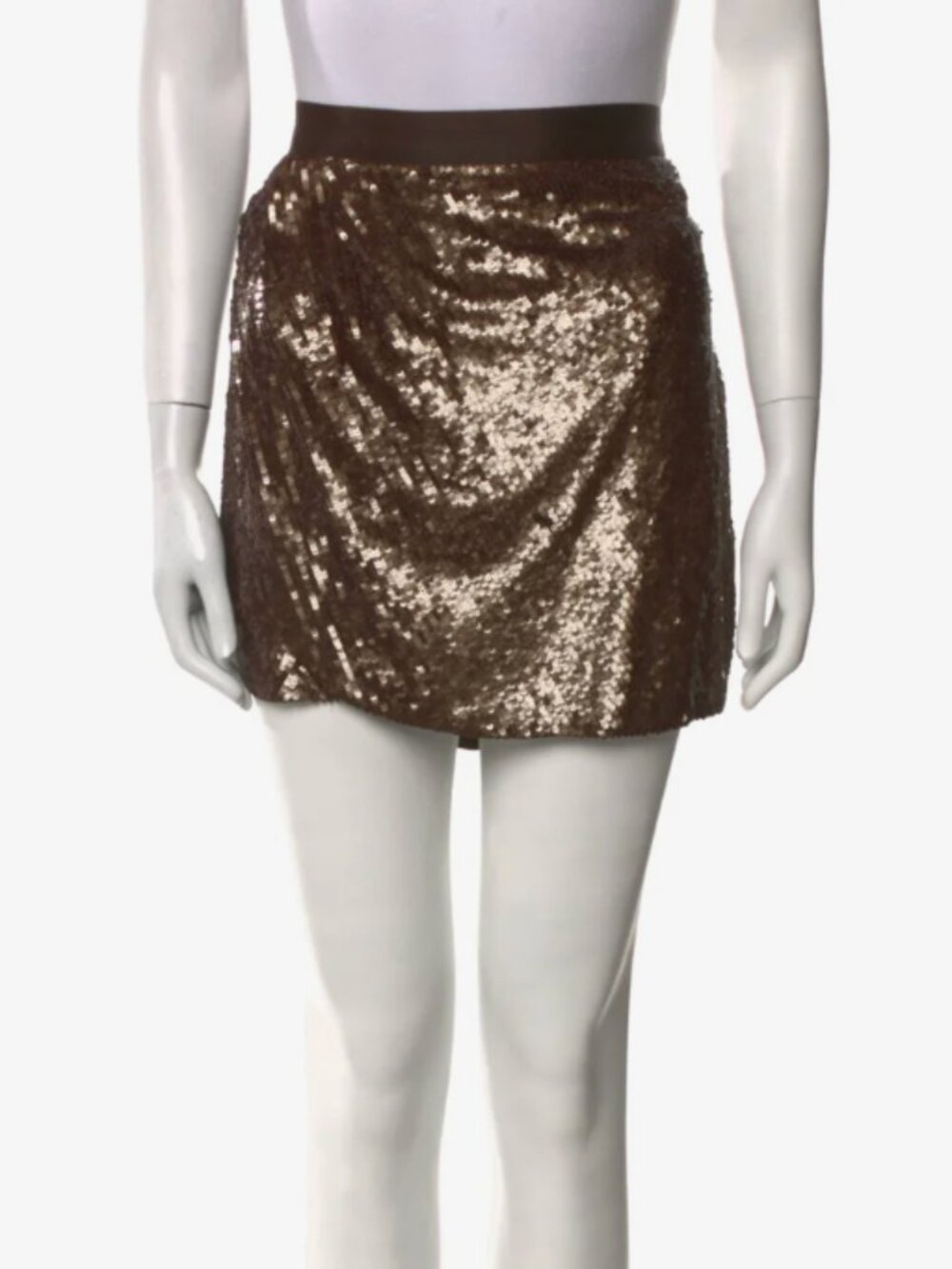Haute Hippie Brown Sequin Skirt